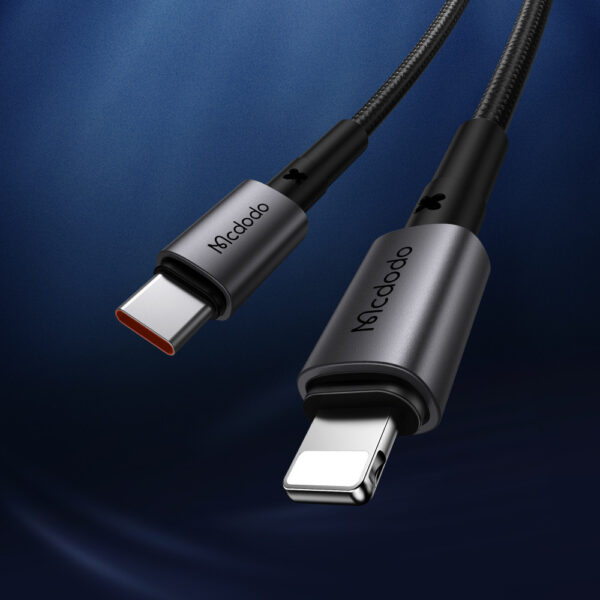 MCDODO CA285 PRISM SERIES 36W TYPE-C TO LIGHTNING DATA CABLE 1.2M - BLACK - Imagen 5