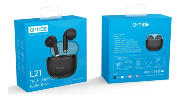 Audifonos Bluetooth L21 G-TIDE - Imagen 7